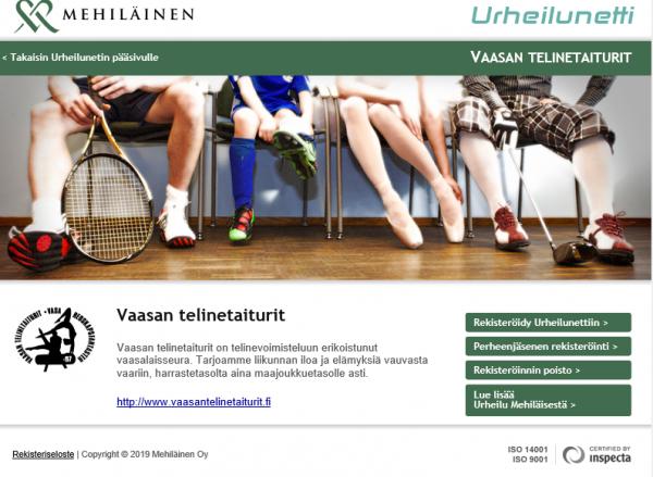 Urheilunetti VTT